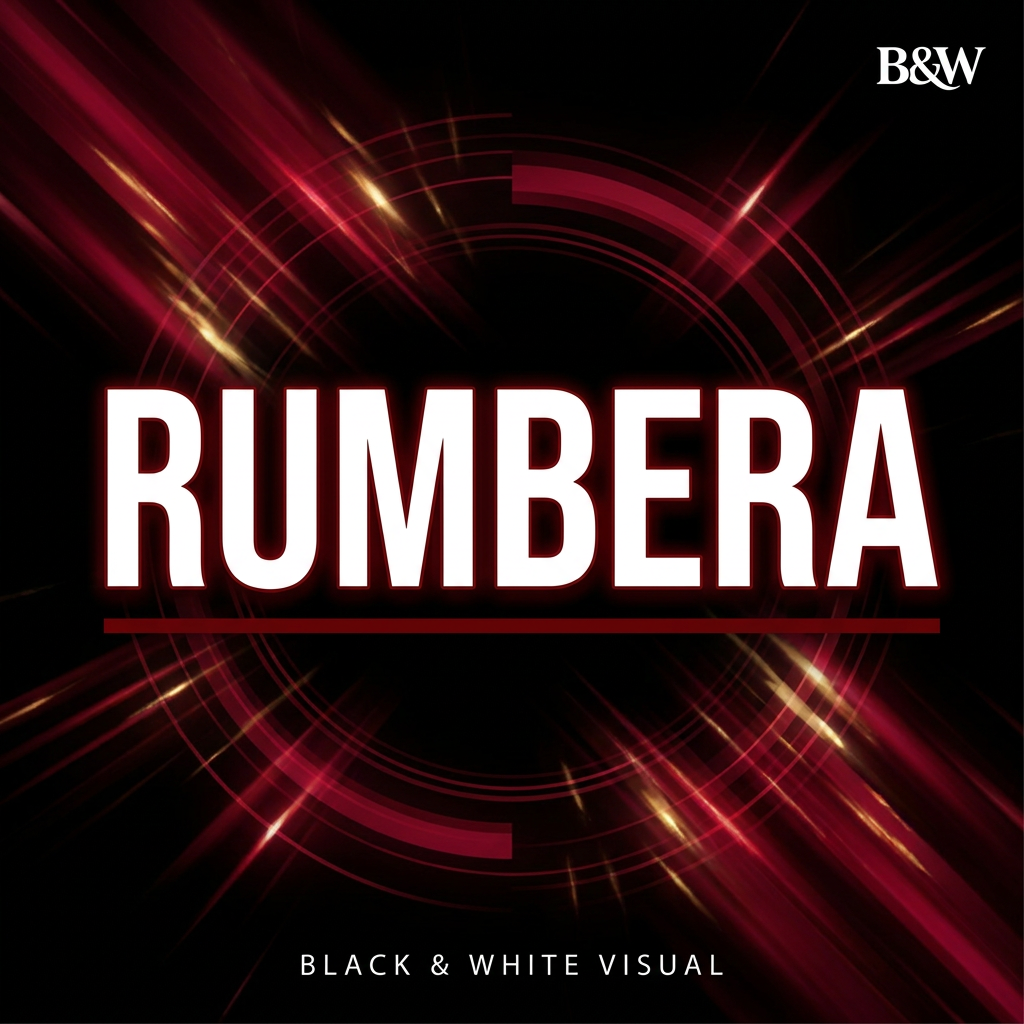 Rumbera — Portada del sencillo original de Black & White Visual, licencia disponible